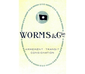 Affiche des Services maritimes Worms & Cie