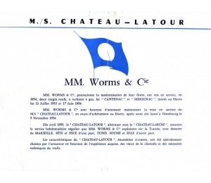 Dépliant des Services maritimes Worms & Cie (page2)