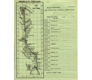 Document contractuel de Worms & Cie Port-Saïd